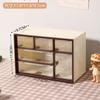 Caja de Almacenamiento Tipo Cajón a Prueba de Polvo para Escritorio de Estudiante Estilo Ins Corazón de Niña Jiugongge Almacenamiento de Papelería, Joyería, Cosméticos