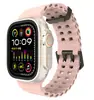 Adecuado para Apple iWatch Series 1-10 Completa Correas Deportivas de Silicona Marinas de Doble Hebilla