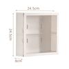 Vitrina de Acrílico para Figuras de Muñecos Montada en la Pared Almacenamiento Bubble Mart Estante de Exhibición a Prueba de Polvo Caja de Almacenamiento para Cajas Ciegas de Muñecos