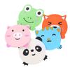 Posavasos de Silicona Creativo Lindo Animal de Dibujos Animados Alfombrilla Aislante de Calor Alfombrilla para Tazón de Goma Suave Engrosada Individual para Taza de Agua Alfombrilla para Té
