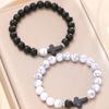 Pulsera con Cadena de Bolígrafo Cruz Negra y Blanca Cruz Negra Nueva Tendencia Transfronteriza Traje Conjunto de Dos Piezas Pulsera Elegante de Nicho Personalidad