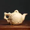 Mango de Tetera de Boj Vintage Flor de Ciruelo, Pieza de Mano de Talla en Madera, Artículo Decorativo, Talla Original en Madera, Mascota de Té, Adorno Pequeño