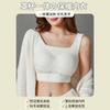 Chaleco Térmico de Lana de Cordero para Otoño e Invierno con Almohadillas en el Pecho, No Necesita Usar Sujetador, Ropa Interior Gruesa Todo en Uno para Mujer para Protección contra el Frío