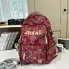 Nueva Mochila Escolar de Gran Capacidad para Estudiantes de Secundaria y Preparatoria, Mochila de Viaje Ligera con Estampado de Oso para Mujer, Mochila Casual Reductora de Peso