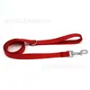 Collar para perro de venta caliente transfronterizo con arnés de pecho y correa extendida, collar y correa de perro de nailon de color sólido para Amazon