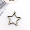 1 Peça de Moldura Modelo em Resina Epóxi em Formatos de Coração, Estrela e Diamante, Moldura Oca para Pingentes Artesanais, Acessórios de Chaveiro, DIY