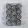 Navidad 6cm Lentejuela Lana Plástico Bola de Navidad Árbol de Navidad Atmósfera Navideña Decoración del Hogar Bola