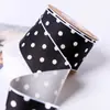 Cinta con estampado de puntos en la superficie resbaladiza, accesorio para el cabello con lazo DIY, accesorios para la parte superior de la ropa, regalo, empaque de flores, cinturón de lunares