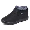 Zapatos de Algodón para Parejas, Zapatos de Mujer de Talla Grande, Botas de Nieve Transfronterizas a Prueba de Frío, Botines Cortos Gruesos de Terciopelo, Botas de Algodón de Corte Bajo Cálidas y de Suela Blanda