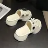 Nuevas Sandalias de Playa Casuales de Dibujos Animados Lindos de Moda Ins para Mujer, Verano, Suela Gruesa, Antideslizantes para Exteriores, Slip-On
