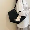 Bolso tote vintage de gran capacidad para mujer, nuevo modelo 2026, bolso de hombro de alta estética, bolso de axila de moda para commuting para mujer