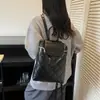 Mochila de moda estilo coreano con bordado acolchado para mujer 2026 Nueva Mochila Simple Gran Capacidad Portátil Bolso para Viajes Cotidianos Tendencia