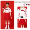 Trajes de Performance Coral para o Dia das Crianças Estilo Chinês Trajes de Performance para Reunião Esportiva de Meninos e Meninas Recitação de Poesia Estilo Chinês