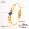 Pulseira de Joia de Aço Titânio Eletrodepositado a Vácuo com Pérola do Mar, Disco Colorido com Studs de Diamante, Estilo Europeu e Americano, Simples