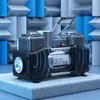 Bomba Infladora de Pneu de Carro para Carros Pequenos, Bomba de Ar Elétrica de Alta Potência Dupla com 60 Cilindros 180W para Carros, Modelo com Display Digital