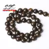 Cuentas Redondas Sueltas Espaciadoras de Piedra Broncita Natural 4/6/8/10/12 mm Hilo de 15'' Para Hacer Joyería Pulsera de Mujer DIY