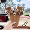 Bonita hombrera para cinturón de seguridad de coche, de peluche, antifricción, para las cuatro estaciones, GM