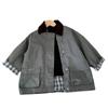 Chaqueta para Niños Abrigo de Trinchera para Bebé Primavera y Otoño 2025 Nueva Chaqueta de Calle Estilo Old Money para Niños Top Delgado para Niñas