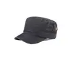Moda otoño e invierno nuevo sombrero octogonal de pana con hebilla metálica, versátil, de copa plana para hombres y mujeres, simple y favorecedor, estilo coreano