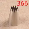 Bico para Confeitar Maifu 366# Extra Grande Reto 10 Dentes Creme para Biscoitos Pastelaria Aço Inoxidável 304 Ferramenta DIY para Assar Bolo