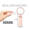 Atacado de Fábrica Alta Velocidade 3.0 Todo em Metal Logotipo Gravado Presente Pen Drive USB Grande Capacidade 128g Chaveiro Presente Pen Drive USB
