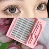 Set de Pestañas Postizas Transfronterizo, Gran Capacidad, Pestañas Postizas Pequeñas Ballet Claras y Transparentes, Pestañas Postizas Sin Tallo, Rizadas y Largas