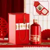 Garrafas de Vinho para Casamento Vermelhas, Pacote de 0,5kg de Garrafas Vazias para Bebidas Alcoólicas, Atacado 500ml Garrafas de Vinho para Banquete de Casamento, Garrafas de Vidro para Casamento