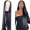 Peluca Nueva Europea y Americana para Mujer de Cabello Largo Fibra Química Cabello Largo Liso Seda de Alta Temperatura Peluca de Fibra Química Gorro en stock