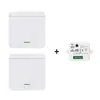 Interruptor Inalámbrico de Control Remoto Transfronterizo, No Requiere Cableado, Fácil de Instalar, Piezas de Modificación, Dispositivo de Encendido/Apagado 433, Control Inteligente de Iluminación y Electrodomésticos