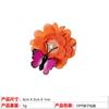 Amazon Europeo y Americano Nuevo Flor de Tela Hecha a Mano Mariposa Pasador de Perlas Colorido para Niña Pinza de Pato Accesorios para el Cabello