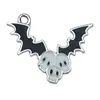 Serie Oscura Calabaza de Halloween Murciélago Lápida Libro Mágico Dijes para Zapatos Aretes de Bricolaje Collar Llavero