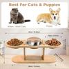 Rack de Tigela para Pet Atacado Transfronteiriço Bacia Inclinada para Ração de Pet Suporte para Água Alimentador Vertical para Gatos Mesa de Refeição para Pet