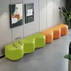 Sofá Blando con Forma de Ola para Jardín de Infancia, Banco Largo de Forma Irregular para Vestíbulo de Institución de Capacitación, Taburete para Cambiar Zapatos de Centro de Educación Temprana para Niños