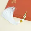 Anel de Borla com Fecho de Lagosta de Margarida com Contas Borla Pingente de Leque Pendurado Borla para Marcador de Página Borlas Ornamentais Pingente