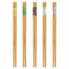 Pauzinhos Antiderrapantes, Duráveis, de Alta Qualidade, Resistentes a Altas Temperaturas, Pauzinhos Domésticos de Bambu, Um Par por Pessoa, Pauzinhos de Novo Estilo com Padrão de Mármore