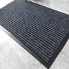 Felpudo de entrada de PVC a rayas dobles transfronterizo para uso doméstico y comercial, fuerte capacidad para atrapar suciedad y eliminar polvo, antideslizante, resistente a la suciedad, fácil de limpiar
