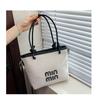 Bolso de cubo portátil de alta gama para mujer 2025 nueva línea de moda del sudeste asiático transfronteriza contraste de tela bolso cruzado