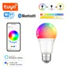 Bombilla Inteligente WiFi Tuya Graffiti E27 LED RGB Luz Zigbee Regulable Blanco Cálido Luz Nocturna