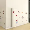 [90cm de Ancho] Papel Tapiz de Dibujos Animados Autoadhesivo Impermeable Moderno Sala de Estar Habitación Rodapié de Pared Pegatina de Renovación Revestimiento de Pared para el Hogar