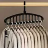 Vendedor Quente do Douyin Cabide Giratório Multifuncional para Roupas Dormitório Casa Antiderrapante Dobrável Cabide de Onze Furos Artefato de Armazenamento