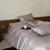 Juego de Cuatro Piezas de Algodón de Fibra Larga Xinjiang 100s Lujo Ligero Sensación de Alta Gama Algodón Puro Alto Recuento de Hilos Todo Algodón Satén Jacquard Funda Nórdica Ropa de Cama