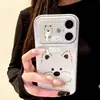 Adecuado para funda de teléfono Apple 16, sensación de alta gama, estilo coreano iPhone 17, protección completa de lente, anticaídas, lindo y elegante, diseño de West Highland