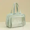 Runhui pedidos pequeños hechos a medida productos impresos listos para usar, pedido mínimo 50 piezas, bolsa de playa transparente, neceser impermeable, bolsa de separación seca y húmeda