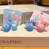 Llavero Auténtico de Stitch Dibujo Animado Lindo Exquisita Muñeca Llavero de Pareja Cadena para Teléfono Colgante de Bolso Pequeño Regalo