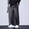 Pantalones Vaqueros para Hombre Transfronterizos Primavera Negro Estilo Americano Pantalones de Hombre Corte Regular Holgados Casuales de Pierna Recta Pantalones Largos