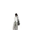 Calça versátil escura reta de perna larga, estilo old money, jovial, caimento TF, novo estilo Kendo, TRF Tianzhu, mistura para o trabalho, cáqui