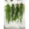 Plantas Verdes Penduradas na Parede Planta-Aranha Flores Artificiais Plantas Verdes Pendentes Samambaias Tubos de Parede Decoração de Teto Folhas de Samambaia Cipós