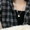 Collar con colgante de emoticono divertido de Dongdaemun, estilo retro dorado, largo y ligero, de lujo, para mujer, accesorios de moda