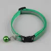 Collar reflectante con hebilla negra para mascotas, exclusivo transfronterizo, 1.0, con parche para perro, collar con campana y collar para gato, disponible al por mayor.