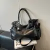 Bolso retro de gran capacidad para mujer, versátil para otoño e invierno, nuevo bolso cruzado casual 2025, bolso de hombro elegante y bolso tote para el trabajo